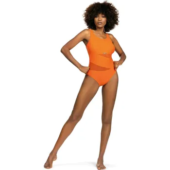 Dámské plavky Dámské jednodílné plavky S36W-27 Fashion sport oranžové - Self S
