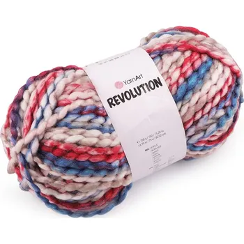 Pletací příze Revolution 150 g - 10 (1621) modrá červená
