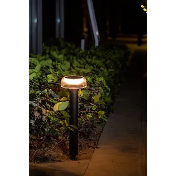 Venkovní osvětlení Zahradní solární sloupek Suntis 3000K 170lm 2Ah USB-C Kulatý IP54