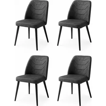 Sada jídelních židlí Dallas Anthracite, 4 ks, antracitová