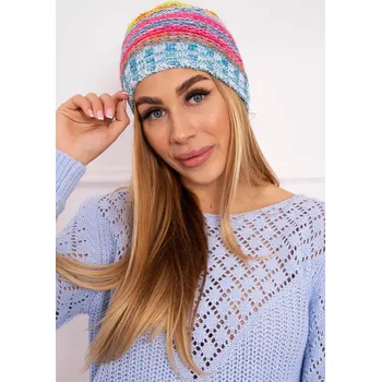 Čepice Krystyna fleecová čepice K207 neon green+blue UNI