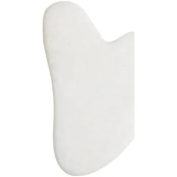 Masáž Masážní kámen guasha na obličej a dekolt z bílého mramoru Venoc