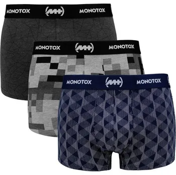 Pánské spodní prádlo Monotox Basics Boxerky 3-pack M MX21066 m