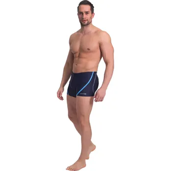 Pánské plavky Pánské plavky BD 366 - SESTO SENSO šedo-oranžová XL