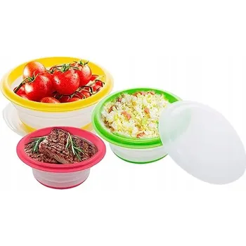 01101m.MANUKA SKLÁDACÍ MÍSA S VÍKEM, 3 KUSY