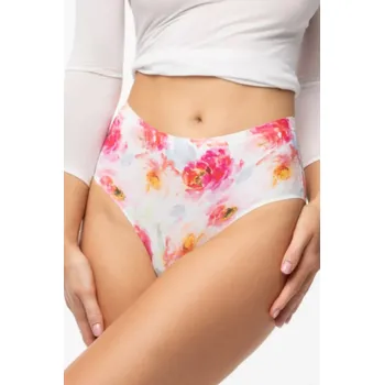 Kalhotky PEONY SIMPLE BRASIL MAXI KALHOTKY bílo-růžová 2XL