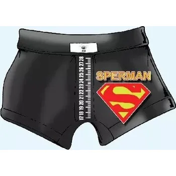 Trenýrky Trenky s metrem-Sperman - XXL černá