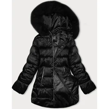 Černá dámská bunda typu bublina S'west (B8192-1) odstíny černé XXL (44)