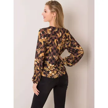 Dámská halenka Halenka DHJ BZ 12283.94P hnědá jedna velikost