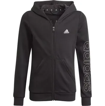 Chlapecká mikina Mikina s kapucí adidas Essentials Logo Full-Zip Hoodie Jr GN4050 128 cm