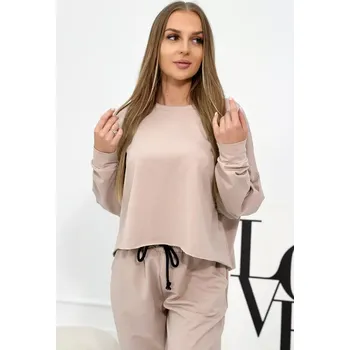 Dámská mikina Set 2dílná mikina + kalhoty béžový UNI