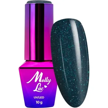 Přípravek na nehty Hybridní lak na nehty MOLLYLAC 10g Bling It On! Mirage Č. 507