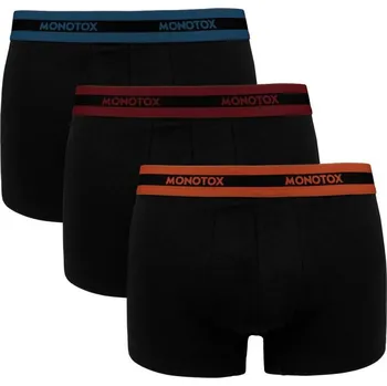 Pánské spodní prádlo Monotox Basics Boxerky 3-pack M MX21062 L