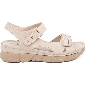 Dámské sandále Originální hnědé dámské sandály bez podpatku 40