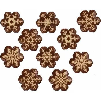 Čokoláda Günthart Sněhové vločky z čokolády 10ks