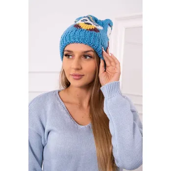 Čepice Dámská čepice Owl K340 tyrkysová UNI