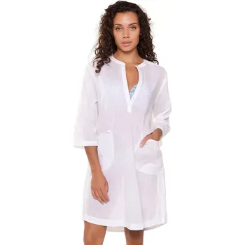 Dámské šaty Plážové šaty 7225 white - LingaDore bílá XL