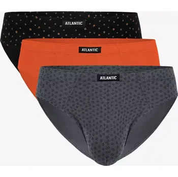 Slipy Kalhotky Atlantic 3MP-100 A'3 S-2XL černo-modrá tmavě-modrá M