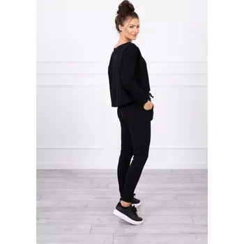 Souprava s oversize blůzou černé barvy UNI