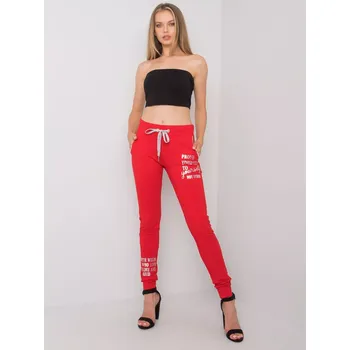 Dámské kalhoty RV DR 6201.28 tepláky červené XL