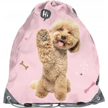 Školní vak na obuv Pejsek Paso na papuče, cvičky nebo oblečení na tělocvik pro dívky