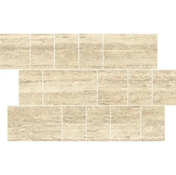 Obklad Thermae Verso Mini Brick T. Classic Honed Rift - dlaždice mozaika 29x42 béžová lesklá TRV668S