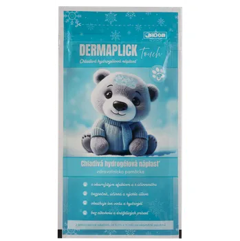 Náplast Jadob Demaplick Touch chladivá hydrogelová náplast 4,5 x 11 cm 2 ks