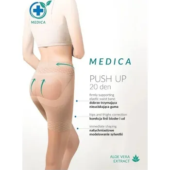 Dámské punčochy Dámské tvarující punčochy Medica Push-up 20 den code 127 - Gabriella tmavě šedá 2/S