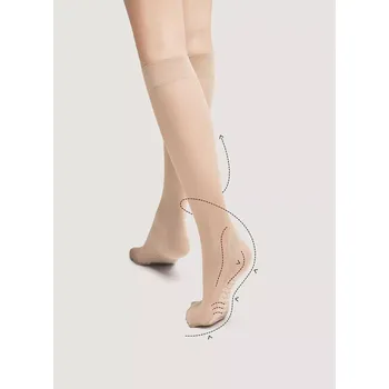 Pánské ponožky Dámské podkolenky Fiore Body Care Massage M 2100 20 den černá/černá Univerzální