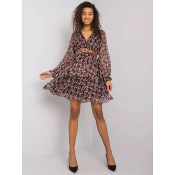 Dámský svetr Šaty LC SK 22K 3001.28P černá a červená L