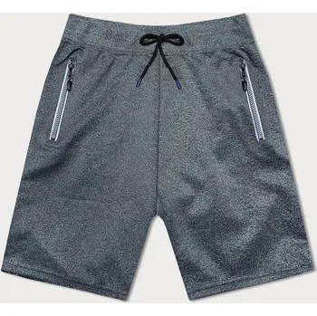 Pánské kraťasy Tmavě šedé pánské sportovní kraťasy (8K298-5) odstíny šedé XXL