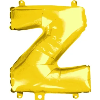 Balónek Nafukovací písmena velká - 26 "Z" zlatá