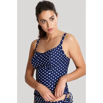 Dámské plavky Vrchní díl plavek Swimwear Anya Spot Balconnet Tankini navy/ivory SW1011 - Panache 75D