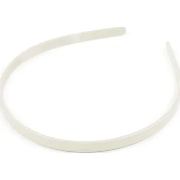 Plastová čelenka do vlasů - 4 krémová světlá