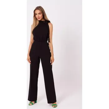 Dámský overall M746 Kombinéza se zavazováním za krkem - černá EU L