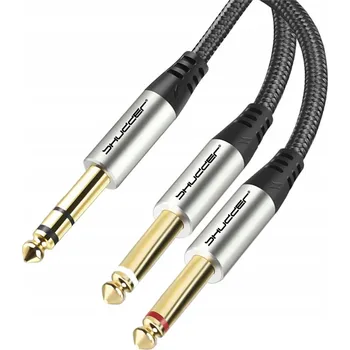 Audio kabel Kabel Jack 6,3 mm Stereo - 2x Jack 6,3 mm Mono Shudder KPO4080 1 m