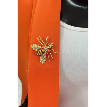 Dámská halenka Brož včela A-2-21-9 chrpa modrá UNI