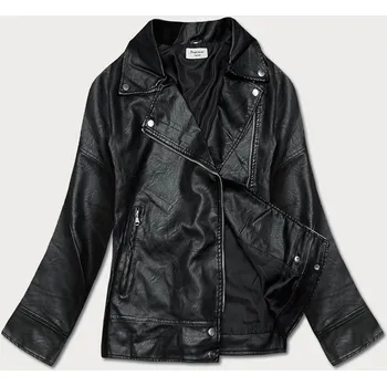 Černá bunda ramoneska s límcem (HM25) odstíny černé XL (42)