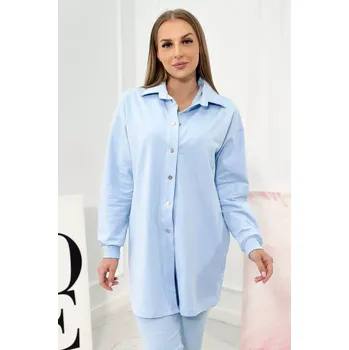 Dámská halenka 3dílná sada mikiny, topu a legín modrá UNI