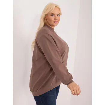 Dámská mikina Mikina RV BL 6299.11 hnědá 3XL