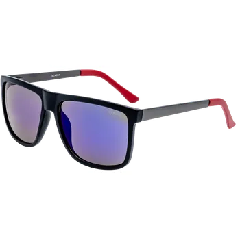 Sluneční brýle G1817 černé s modrými skly Polarizační čočky