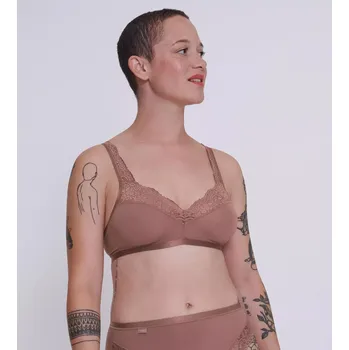 Podprsenka Dámská podprsenka Romance SI - BROWN - hnědá 1141 - SLOGGI BROWN 85A