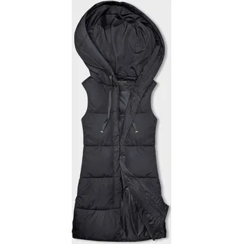 Dámská vesta Vypasovaná dámská vesta v grafitové barvě (16M9093-105) odstíny šedé M (38)