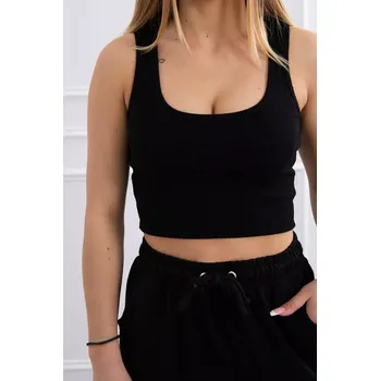 Dámské kalhoty Souprava top+kalhoty černá UNI