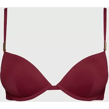 Dámské plavky Dámská plavková podprsenka bikini KW0KW02278 XN0 bordó - Calvin Klein 85D