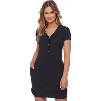 Těhotenská móda Dámská těhotenská košile 4542 black - Doctornap černá S