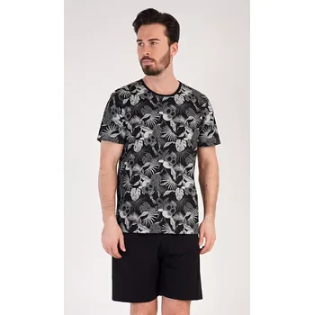 Pánské pyžamo Pánské pyžamo šortky Albert černá L