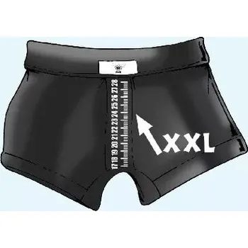 Trenýrky Trenky s metrem-XXL - XL černá