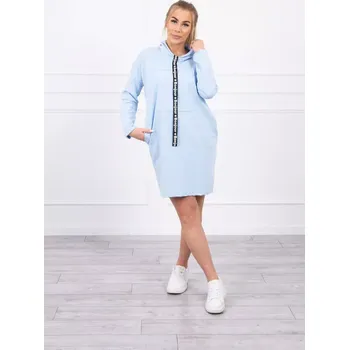Dámské šaty Šaty s kravatou modré UNI