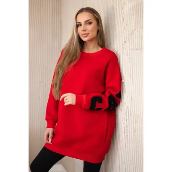 Dámská mikina Izolovaná mikina s nápisem California červený UNI